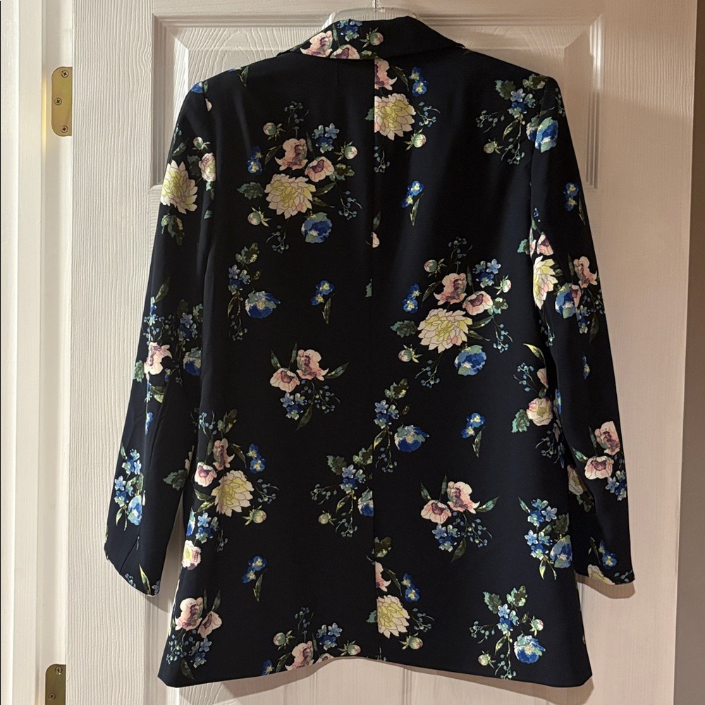 Cynthia Rowley Black Floral Blazer - Picture 3 of 3
